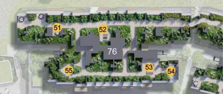 Block 76 sky terrace plan, 9th storey