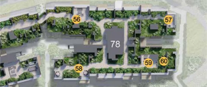 Block 78 sky terrace plan, 9th storey